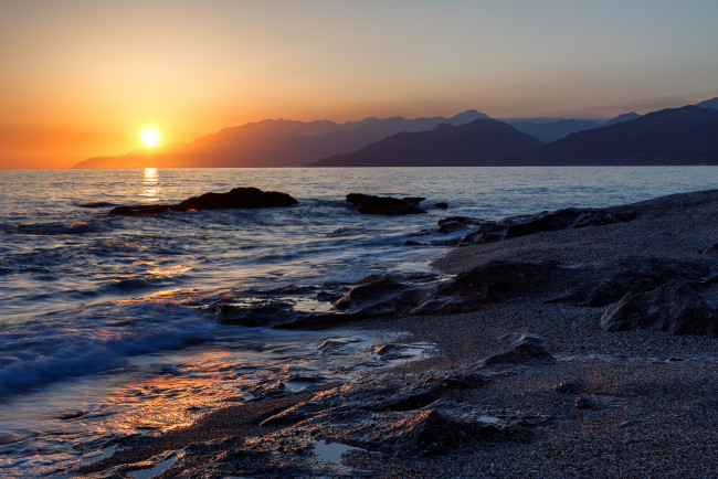 Обои картинки фото природа, восходы, закаты, простор