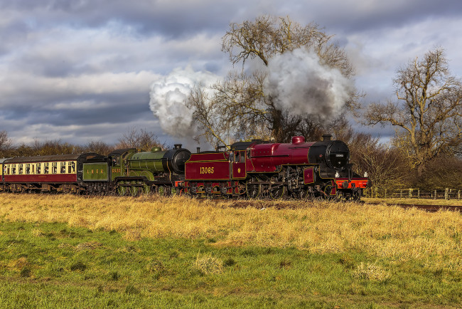 Обои картинки фото техника, паровозы, локомотив, состав