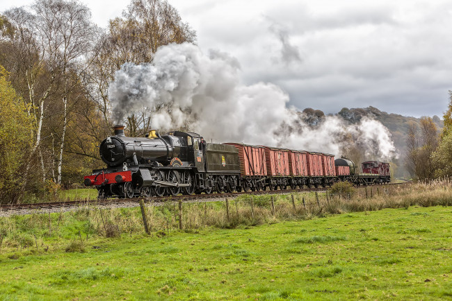 Обои картинки фото техника, паровозы, локомотив, состав