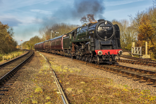 Обои картинки фото техника, паровозы, локомотив, состав