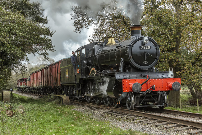 Обои картинки фото техника, паровозы, локомотив, состав