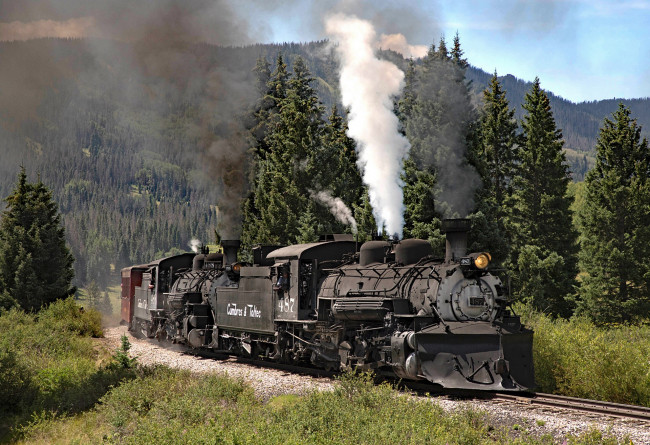 Обои картинки фото техника, паровозы, локомотив, состав