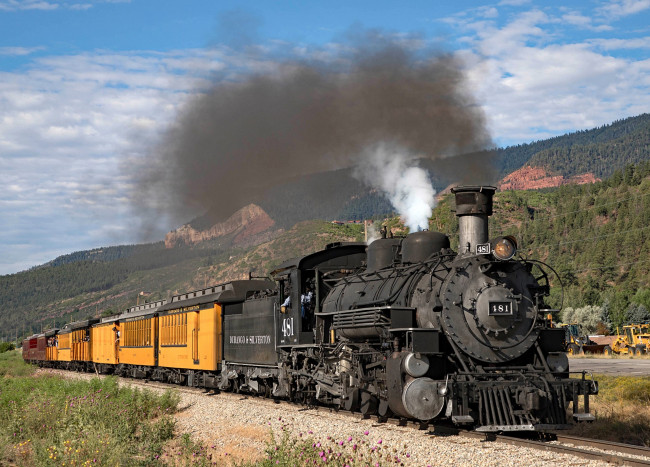 Обои картинки фото техника, паровозы, локомотив, состав