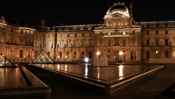 Картинка города париж+ франция лувр