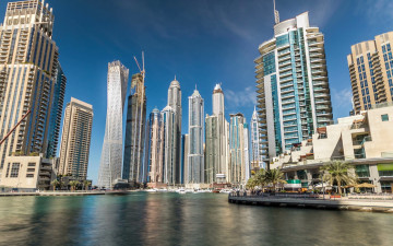 Картинка dubai +uae города дубай+ оаэ объединенные арабские эмираты фонтаны небоскребы современные здания 4k дубай современная архитектура