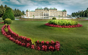 Картинка города вена+ австрия belvedere palace