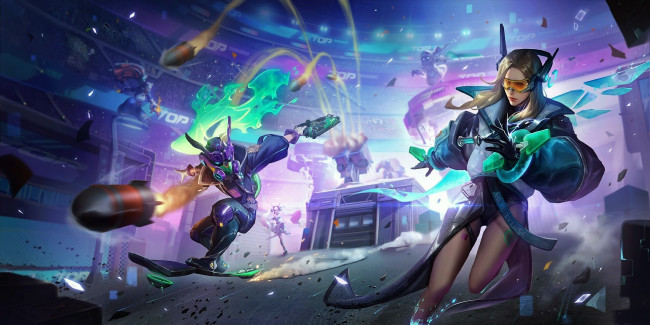 Обои картинки фото фэнтези, роботы,  киборги,  механизмы, девушка, существо, бой, техника