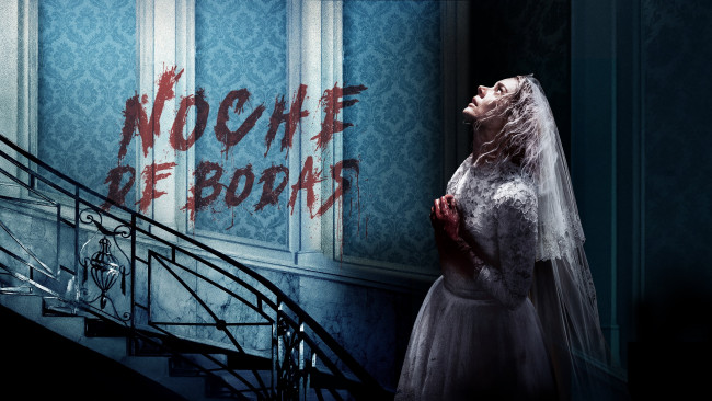 Обои картинки фото кино фильмы, ready or not, невеста, кровь, лестница