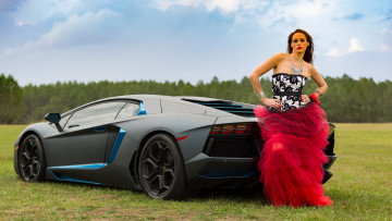 Картинка автомобили -авто+с+девушками красивая девушка