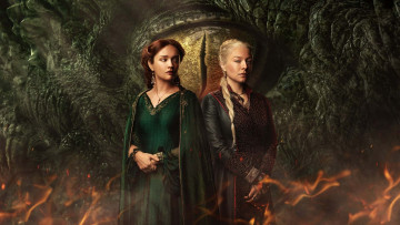 Картинка кино+фильмы house+of+the+dragon+ сериал olivia cooke alicent hightower emma d'arcy rhaenyra targaryen