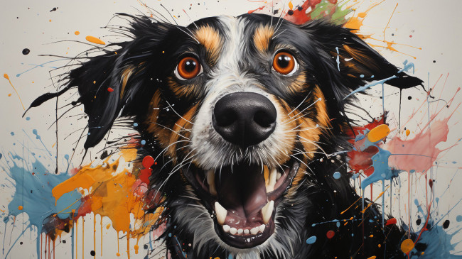 Обои картинки фото рисованное, животные,  собаки, нейросети, графика, нейроарт, ai, art, нейронные, сети, рисунки, нейро, искусство