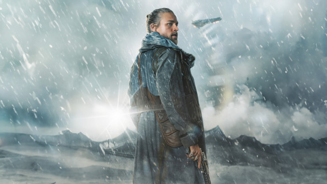 Обои картинки фото rebel moon - part one,  a child of fire ,  2023 , кино фильмы,  a child of fire, charlie, hunnam, rebel, moon, part, one, a, child, of, fire, чарли, ханнэм, kai, фантастика, боевик, драма, netflix