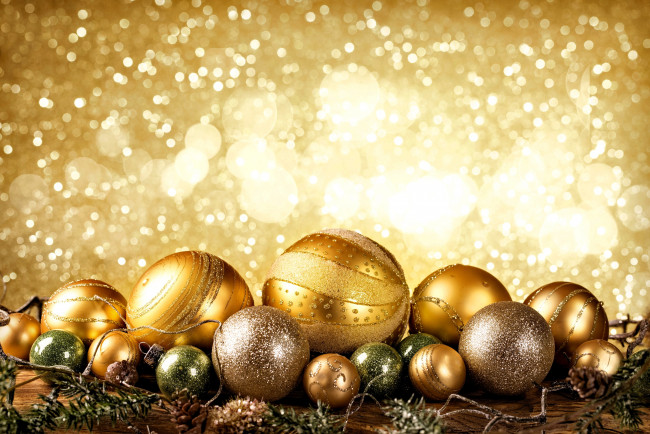 Обои картинки фото праздничные, шары, шарики, украшения, блики