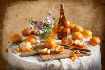 обоя рисованное, еда, натюрморт