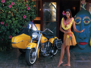 Картинка мотоциклы мото девушкой