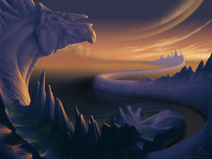 Картинка фэнтези драконы