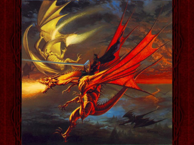 Обои картинки фото фэнтези, драконы