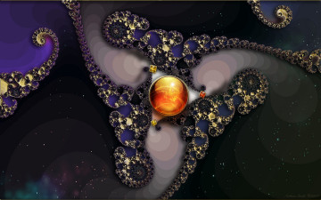 Картинка 3д графика fractal фракталы