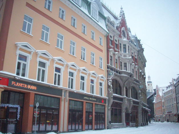 Обои картинки фото старая, рига, города, латвия