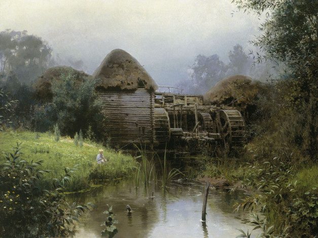 Обои картинки фото василий, поленов, рисованные