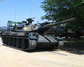 Картинка техника военная гусеничная бронетехника танк тип 74