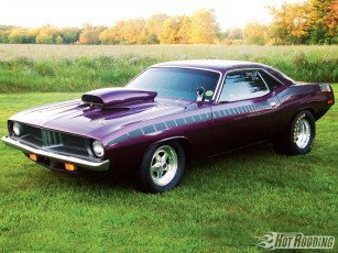 Картинка 1973 plymouth cuda автомобили hotrod dragster