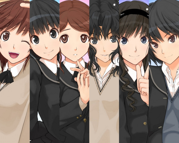Обои картинки фото аниме, amagami, ss