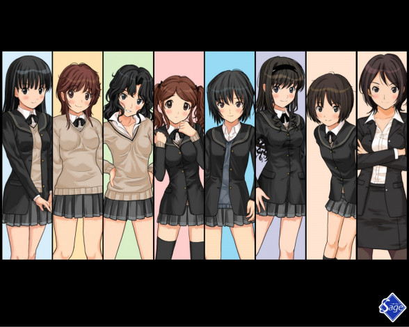 Обои картинки фото аниме, amagami, ss