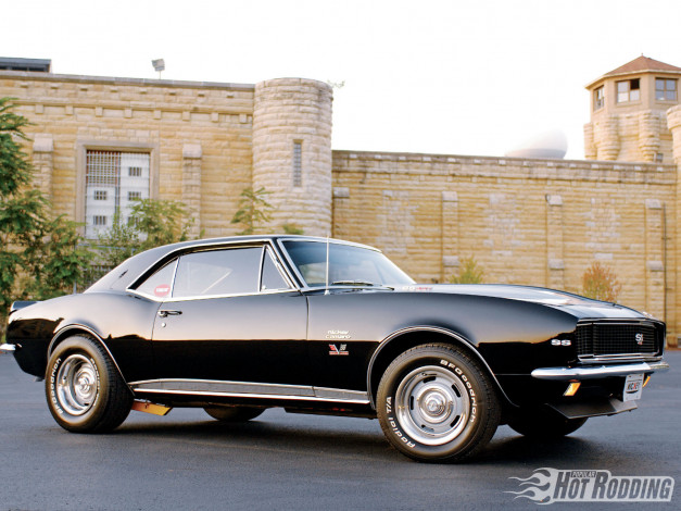 Обои картинки фото 1967, chevy, camaro, автомобили