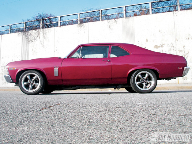 Обои картинки фото 1969, chevy, nova, автомобили, chevrolet