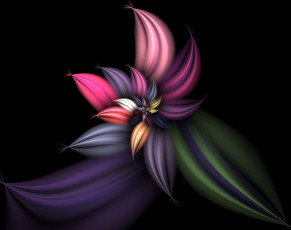 Картинка 3д графика fractal фракталы фрактал фон