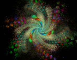 Картинка 3д графика fractal фракталы фрактал фон