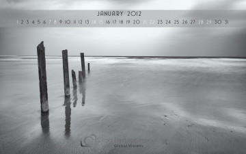 Картинка календари природа море песок