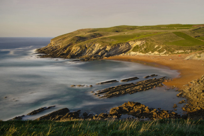 Обои картинки фото природа, побережье, море, пляж, гора