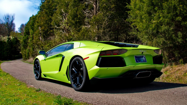 Обои картинки фото lamborghini, aventador, автомобили