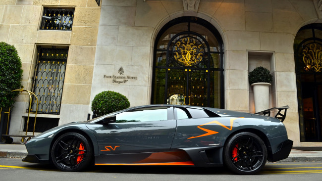 Обои картинки фото lamborghini, murcielago, автомобили