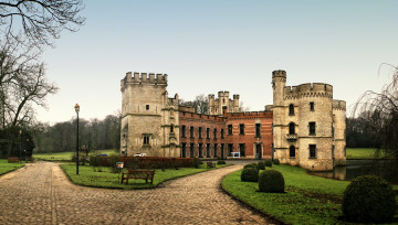 Картинка bouchout+castle++belgium города -+дворцы +замки +крепости castle belgium замок парк клумбы bouchout