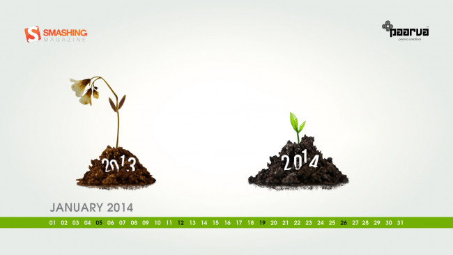 Обои картинки фото календари, цветы, ростки, земля