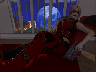 Картинка 3д+графика фантазия+ fantasy девушка оружие фон взгляд