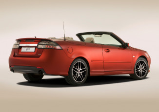 Картинка автомобили saab 9-3 convertible independence красный