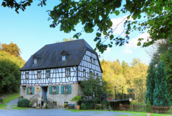 Картинка рёс+германия города -+здания +дома ландшафт дорога дом германия рёс