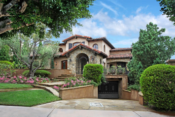 Картинка города -+здания +дома ландшафт дорога особняк дом калифорния