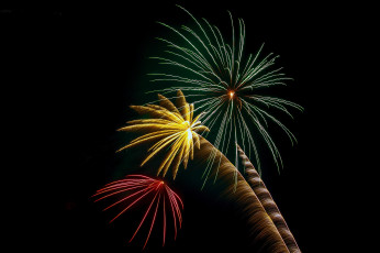 Картинка разное салюты +фейерверки фейерверк ночь