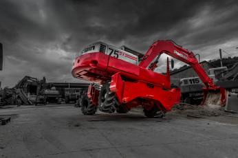 Картинка техника экскаваторы колесный экскаратор