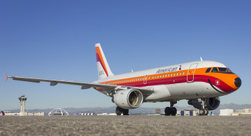 Картинка airbus+a319-112 авиация пассажирские+самолёты авиалайнер