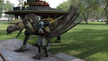 Картинка 3д+графика существа+ creatures девушка дракон