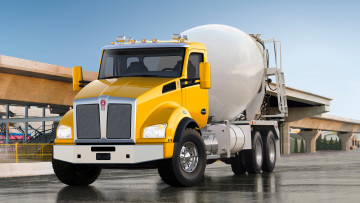 Картинка kenworth+-+kenworth+t880+mixer автомобили kenworth тяжелый грузовик седельный тягач