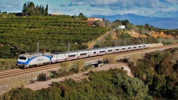 Картинка техника поезда железная дорога локомотив состав