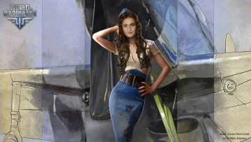 Картинка видео+игры world+of+warplanes симулятор онлайн игра warplanes of world арт модель девушка