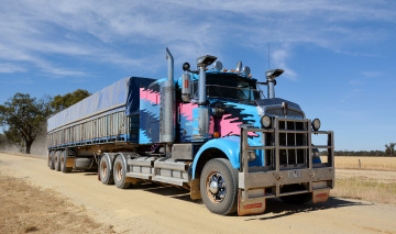 Картинка kenworth+sar автомобили kenworth тяжелый грузовик седельный тягач